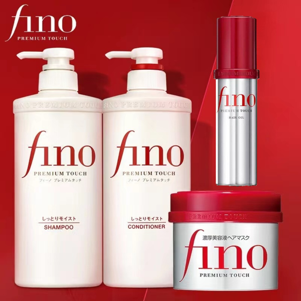 Keratin Treatment Set - フィノプレミアムタッチヘアケアセット - 550ml コラーゲンケラチンシャンプー＆コンディショナー、230g シャイニーヘアマスク、乾燥ダメージヘア補修