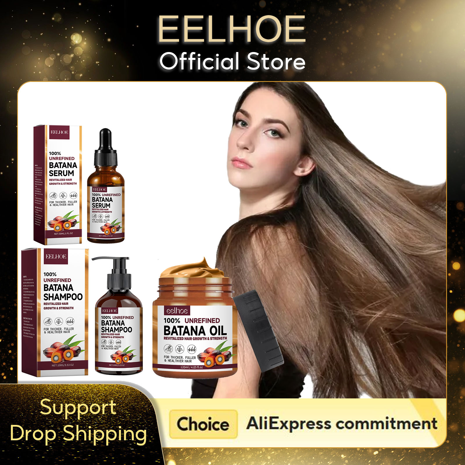 Keratin Treatment Set - EELHOE 天然バタナオイル深い保湿滑らかな太い育毛シャンプーとコンディショナーダメージヘアケラチントリートメント