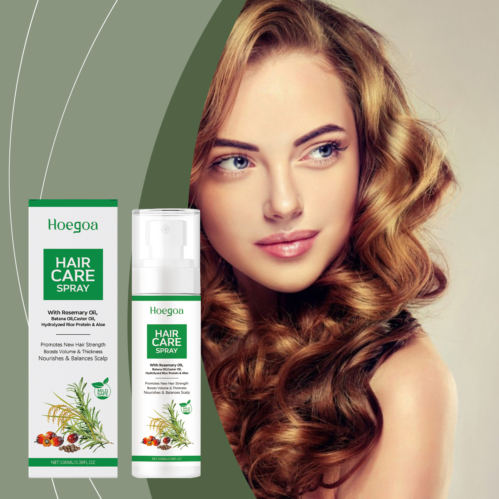 Hair Care Natural - ホエゴア スカルプケア エッセンススプレー マイルドケア ドライヘア用 リフレッシュ