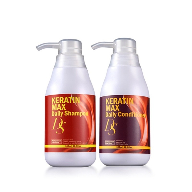 Keratin Treatment Set - 優れた毎日のシャンプー 300 ミリリットルds最大保湿 + 300 ミリリットル深いコンディショナー修理乾燥後の毛髪ケラチン治療