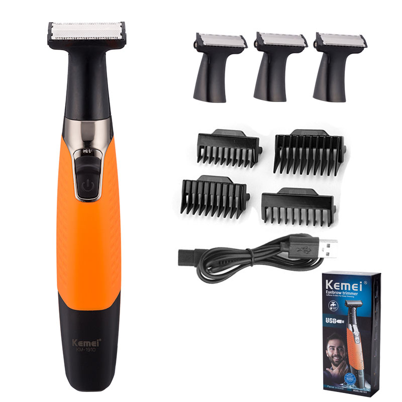 Hair Care Works - Kemei 1910 充電式電気シェーバーひげシェーバー電気かみそりボディトリマー男性シェービングマシンヘアトリマーフェイスケア