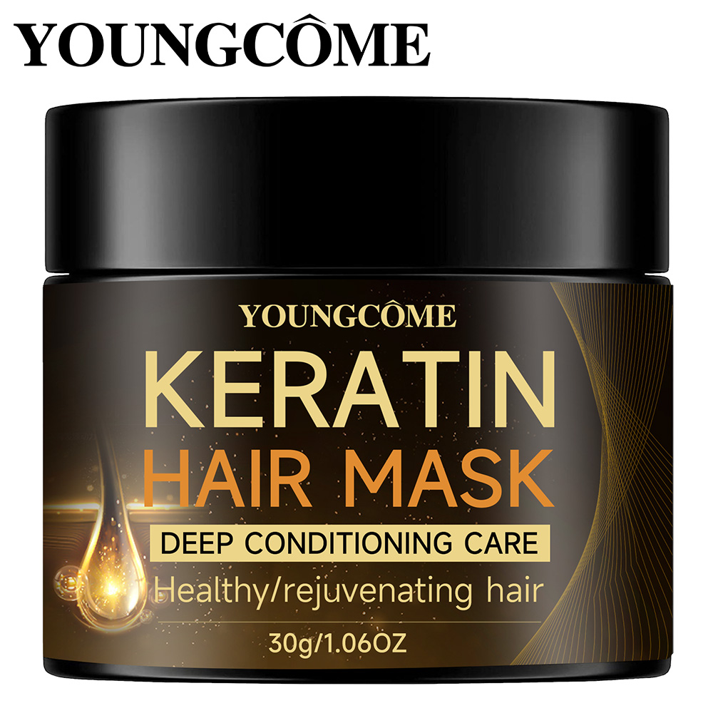 Keratin Treatment Set - ﻿ YOUNGCOME ケラチンヘアマスクモイスチャライザーコンディショナーソフトスムーズ縮れダメージヘアケア修復髪の復元輝きヘアマスク