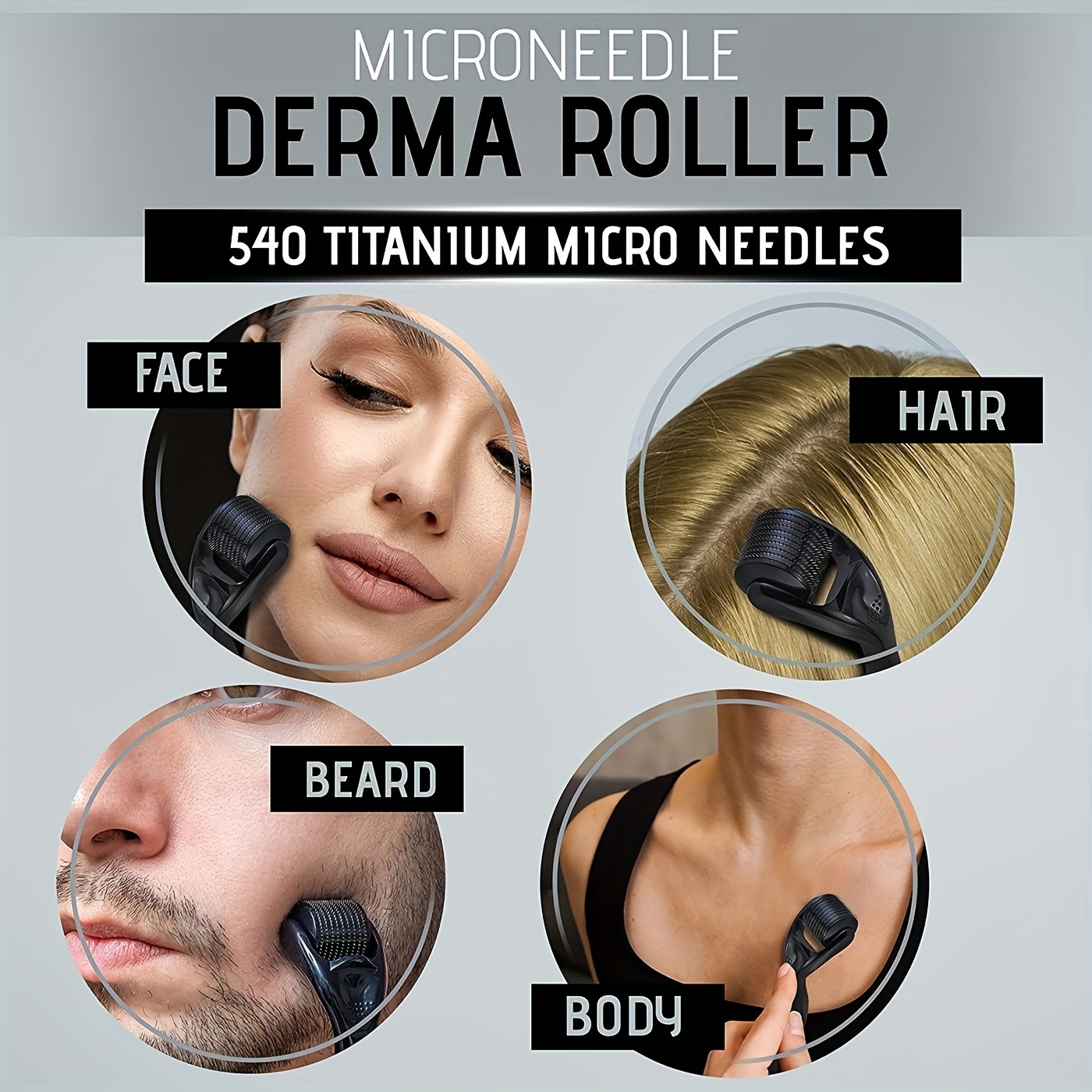 男性用ひげ成長ローラーキット、男性用ひげ成長栄養、脱毛防止、 - Hair Care For Hair Growth のレビューと価格