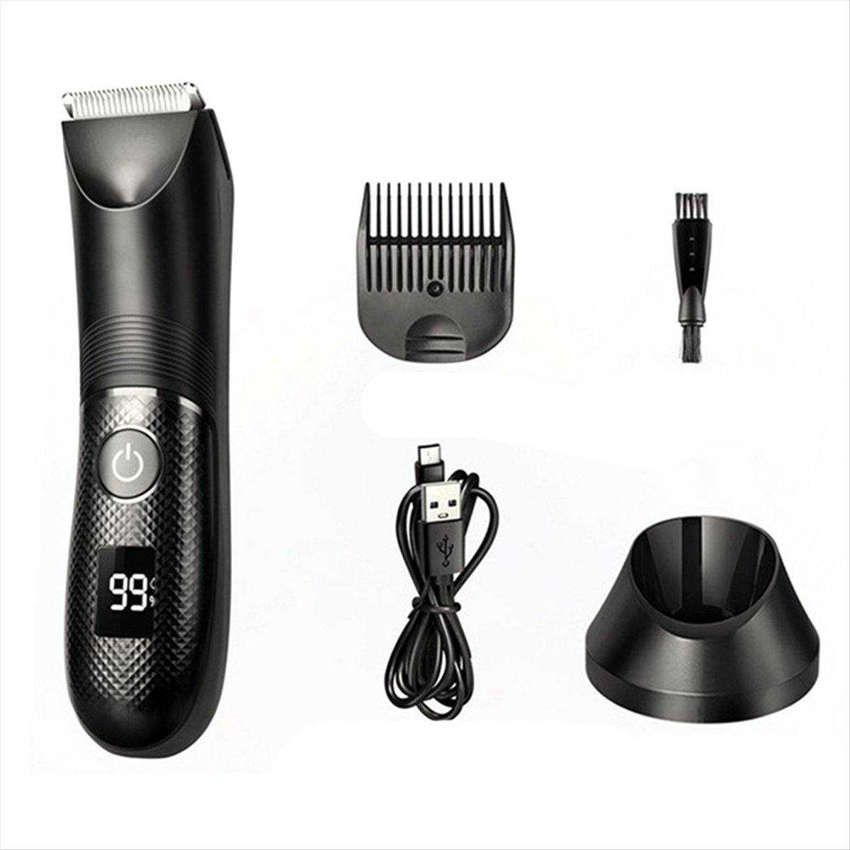 [T80C]メンズボディヘアトリマー、照明付き防水設計、乾湿 - Hair Care Works のレビューと価格