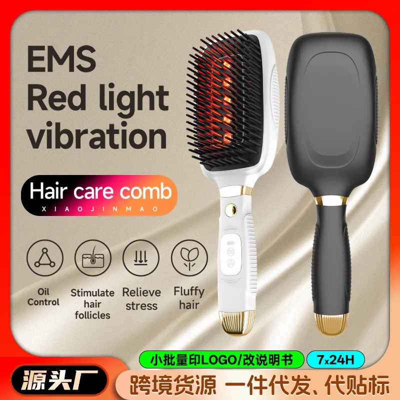 電気静電気防止ヘアコーム 振動 赤色光 EMS マイクロカレ - Hair Care For Hair Growth のレビューと価格