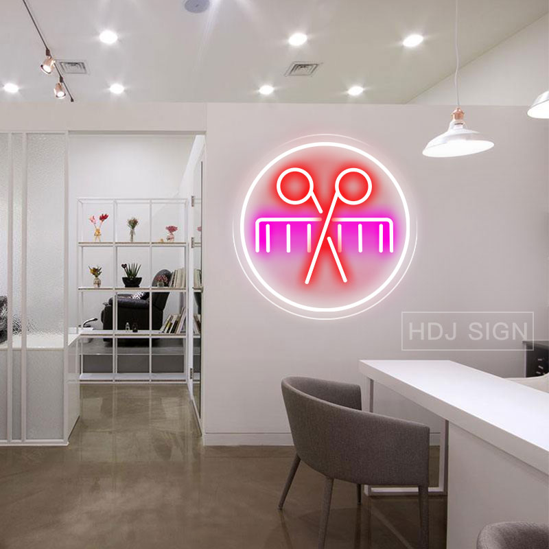 理髪店やビジネス用にカスタマイズされたledネオンサイン,ヘ - Hair Care Logo のレビューと価格